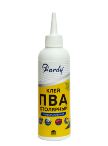 Клей ПВА Farbitex Hardy столярный сверхпрочный,универсальный 500мл 