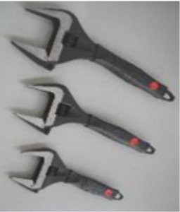 Ключ разводной с тонкими губками Кратон 250 мм