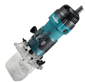 Фрезер MAKITA 3712 кромочный, 530Вт, 32 000об\м,цанга-6мм,1.7кг,кор,поворотная направляющая 0-45град,глубина 42 мм,антирестарт, плавный пуск.