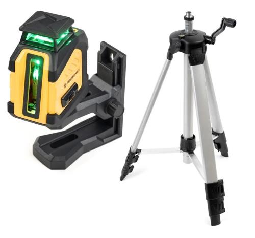 Комплект лазерный уровень профессиональный INSTRUMAX  LINEPRO 360+Штатив телескопический с резьбой 1/4 (5/8) дюйма INSTRUMAX TR-120