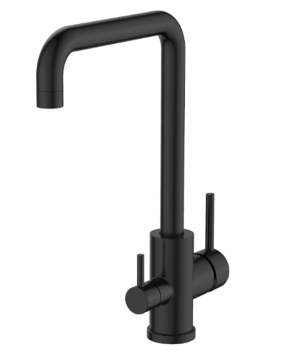 Смеситель VODA для кухни, с подключением к фильтру, черный