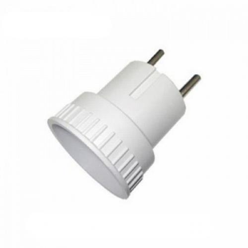 Адаптер Универсал А109 6А 250В переходник бел без заземл