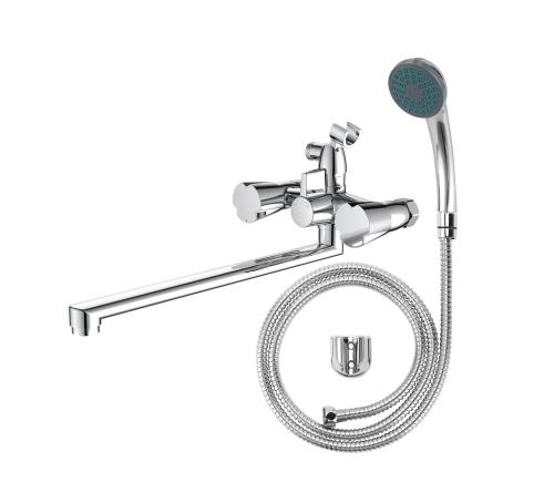 Смеситель VODA Calm для ванны, излив 350 мм, с аксессуарами