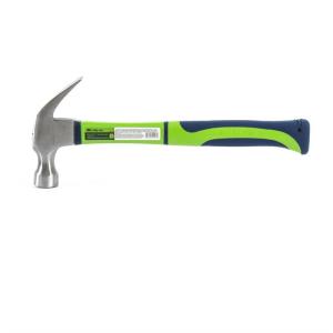 Молоток-гвоздодер СИБРТЕХ, с магнитом, фибергласовая обрезиненная рукоятка, 450гр