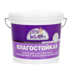 Краска ВД Эксперт, супербел, для вн работ, влагостойкая, 7кг