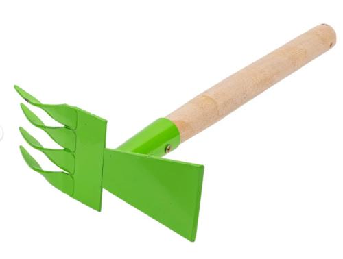 Мотыжка Сибртех Агроном стальная, комбинированная, дер. рукоятка, 80х380 мм