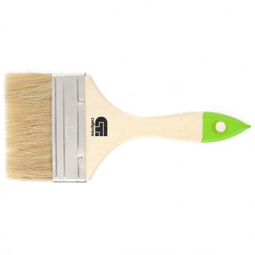 Кисть Сибртех плоская,натуральная щетина, деревянная ручка 100мм