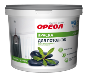 Краска ВД Ореол, белоснеж, для потолков, 13кг