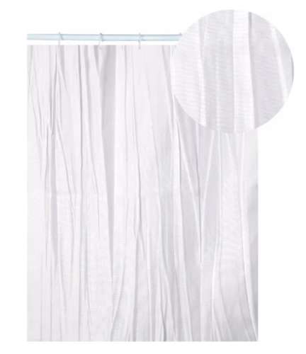 Штора для ванной комнаты SV-CRK-001-13-0814 Tafta crash (белая) 1,8*2,0м
