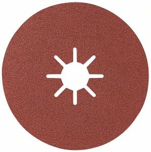 Круг шлифовальный фибр BOSCH, 180мм, К100, метал   упак