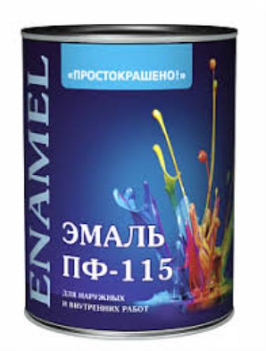 Эмаль ПФ-115 Простокрашено красная 1,8кг