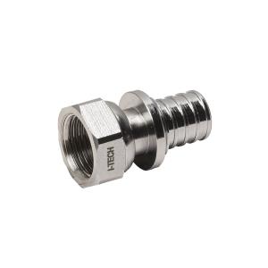 Муфта аксиальная I-TECH с накидной гайкой, 20х1/2"(ВР), латунь хром