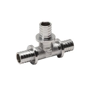 Тройник аксиальный I-TECH 16x16x16, латунь хром