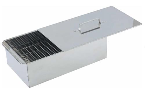 Коптильня Palisad Camping  двухъярусная с поддоном, 420x270x175 мм, 0,5 мм, 