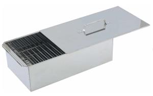 Коптильня Palisad Camping  двухъярусная с поддоном, 420x270x175 мм, 0,5 мм, 