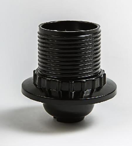 Патрон Е27 карболитовый с прижимным кольцом Н12РП-01 IN HOME