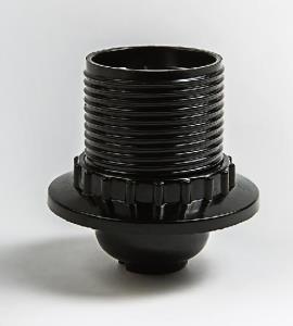 Патрон Е27 карболитовый с прижимным кольцом Н12РП-01 IN HOME