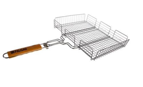 Решетка-гриль PALISAD Camping 315x410х65 мм, объемная хромированная