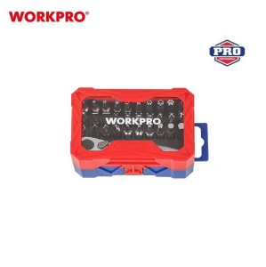 Набор  бит WORKPRO 32 предмета, с трещоткой