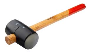 Киянка SPARTA, черная резина, дер ручка, 1130г