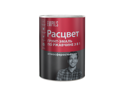 Грунт-эмаль Расцвет по ржавчине зелёная, 1,9кг