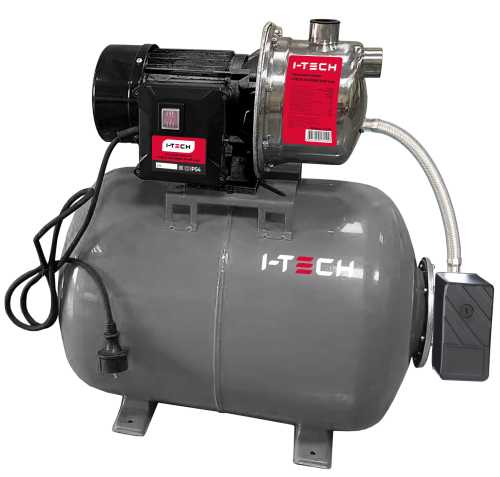 Станция насосная I-TECH PS-1300S, 50л, 50м, 4800л/ч, 8м, нерж сталь Profi Line