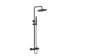 Гарнитур душевой I-TECH, SIRIUS, 1500 мм с верхней лейкой 200 мм, термостатический, черный