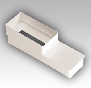 Соединитель эксцентрик плоского воздуховода с плоским 60х120/60х204 ЭРА