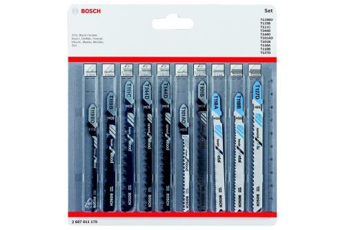 Набор пилок лобз BOSCH 10 Wood&Metal