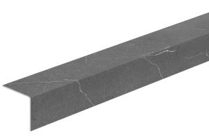 Угол ПВХ 20х20х2,7м мрамор темно-серый