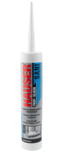Герметик сил HAUSER SANI санитарный, бесцветный  260мл 