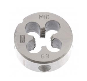 Плашка СИБРТЕХ, 10х1,5мм, метрическая, инструментальная сталь