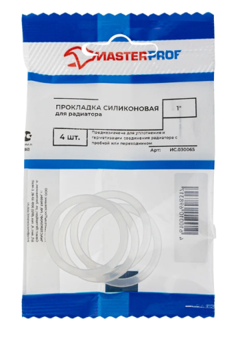 Прокладка для пробки и переходника радиатора силикон 1" (4 шт.), MP