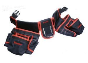 Сумка MATRIX  поясная  двойная, 20 карманов, держатель для молотка