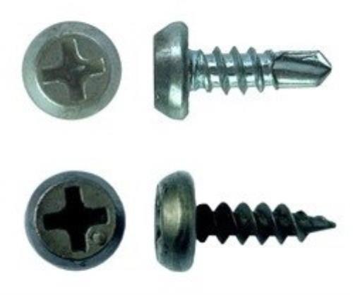 Шуруп с полукр. гол. с буром ч/пасс. Партнер, 3,5х11, 100шт