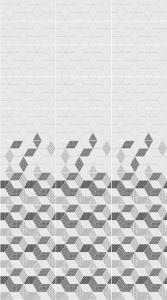 Панель ПВХ пластик Discovery цифровая печать (Геометрия. Матовый лак. 1комп=2шт  2700х250х7мм)