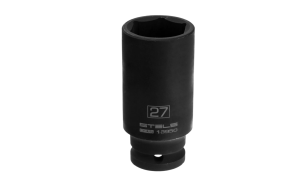 Головка Stels ударная удлиненная шестигранная, 27 мм, 1/2, CrMo