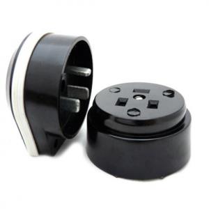 Разъем печной РШ/ВШ карболитовый 32А 250В черный 9114 IN HOME