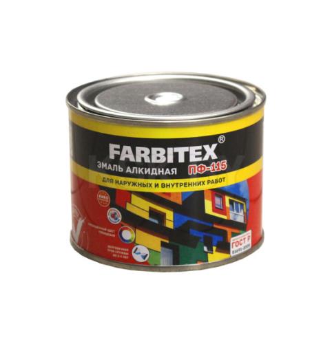 Эмаль ПФ-115 Farbitex, алкидная, синяя , 0,4кг