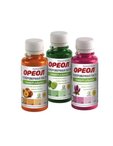 Паста колеровочная Ореол, голубой, 100мл