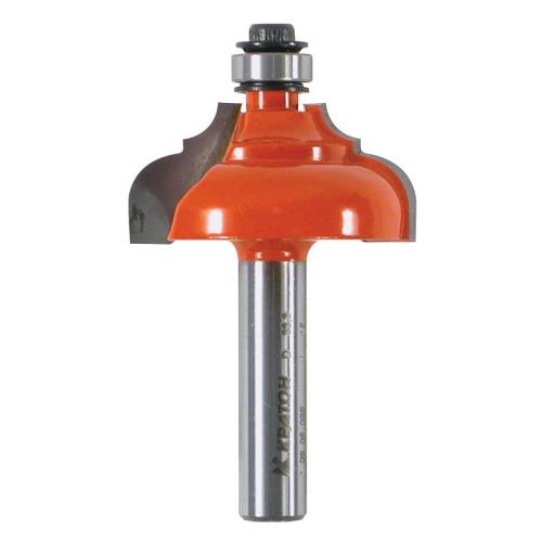 Фреза кромочная калевочная с подшипником Кратон PROFESSIONAL Ø28,6х13,0 мм R4,0мм, хв.8 мм