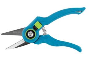 Секатор Palisad 60458 плоскостной, пружинный, цветочный d=15мм, 21,5см