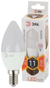 Лампа светодиодная ЭРА LED-СВЕЧА-B35 11Вт-827-Е27 170-265В 2700К 880Лм