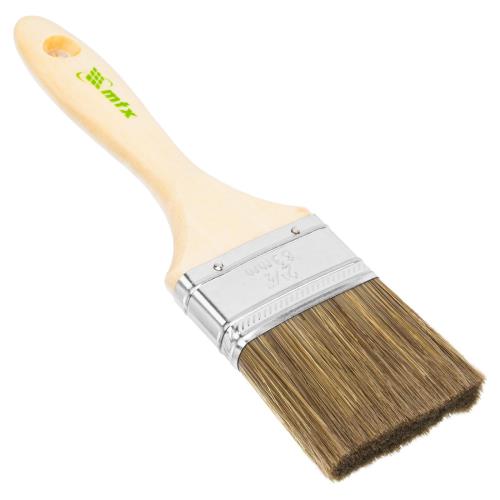 Кисть MATRIX  плоская "Евро", смешанная  щетина, деревянная ручка 2,5 (63мм)