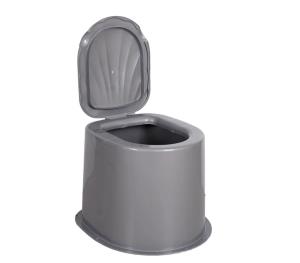 Биотуалет дачный без дна серебристый