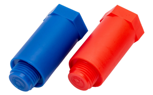 Комплект заглушек монтажных 1/2" (красная и синяя), MP