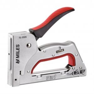 Степлер Miles, метал, регулир, 3в1, тип 53, 6-14мм, гвозди 14мм, штифты 14мм