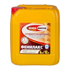 Состав огнебиозащитный пропиточный для древесины (I-я и II-я гр. огнезащитной эффективности) Фенилакс 6кг