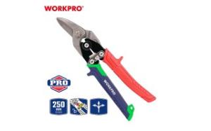 Ножницы WORKPRO, по металлу прямые CR-Мо, 250мм