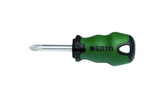 Отвертка Sata с обрезиненной ручкой РН 2х38 мм S63511